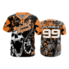 2572 FD MENS 2 BUTTON SCOOP NECK CL SUICIDE-SQUAD-FLO-ORANGE-FLO INK + $5