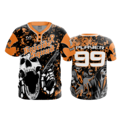 2572 FD MENS 2 BUTTON SCOOP NECK CL SUICIDE-SQUAD-FLO-ORANGE-FLO INK + $5