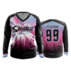 2461 FD Womens V-Neck Longsleeve MOJO-SAVAGE-BLACK