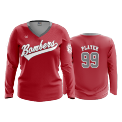 1299 FD Womens V-Neck Longsleeve SHELBY-BOMBERS