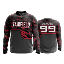 2582 FD Quarter Zip Batting Jacket LS FAIRFIELD-UNION
