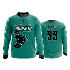 2597 FD Quarter Zip LS - Ribbed Collar HORNETS-ELITE-BASKETBALL