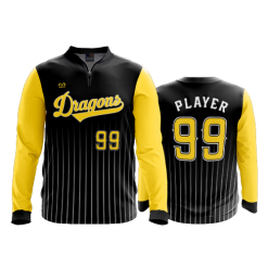 2124 FD Quarter Zip Batting Jacket LS DRAGONS