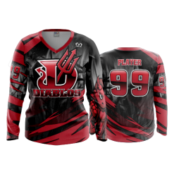 1854 FD Womens V-Neck Longsleeve DIABLOS