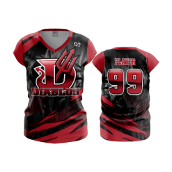 1854 FD Womens V-Neck Capsleeve DIABLOS