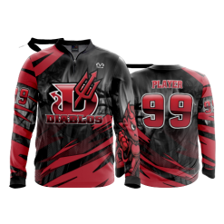 1854 FD Quarter Zip Batting Jacket LS DIABLOS