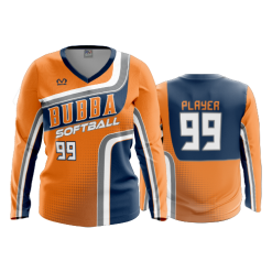 2592 FD Womens V-Neck Longsleeve BUBBA-SOFTBALL