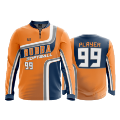 2592 FD Quarter Zip Batting Jacket LS BUBBA-SOFTBALL