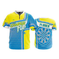 2386 FD Quarter Zip Batting Jacket SS CAMPUS-PUB-FLO INK + $5