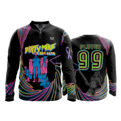 2588 FD Quarter Zip Batting Jacket LS DIRTY-MIKE-ANDTHE-BOYS-FLO INK + $5