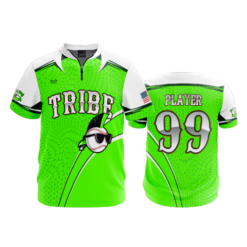 1107 FD Quarter Zip Batting Jacket SS KEWASKUM-TRIBE-FLO-GREEN-FLO INK + $5