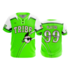 1107 FD MENS 2 BUTTON SCOOP NECK CL KEWASKUM-TRIBE-FLO-GREEN-FLO INK + $5