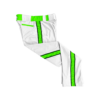 1107 CL WHITE CUSTOM BRAID MENS PANT KEWASKUM-TRIBE-FLO-GREEN-FLO INK + $5