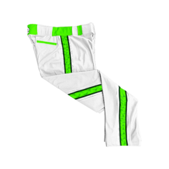 1107 CL WHITE CUSTOM BRAID MENS PANT KEWASKUM-TRIBE-FLO-GREEN-FLO INK + $5