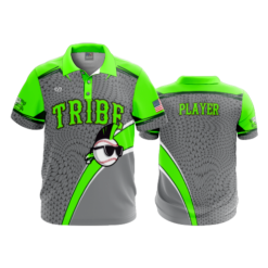 1107 FD Polo KEWASKUM-TRIBE-GREY-FLO INK + $5