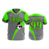 1107 FD Sport V-Neck MENS KEWASKUM-TRIBE-GREY-FLO INK + $5