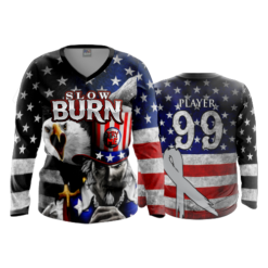 2580 FD Womens V-Neck Longsleeve SLOW-BURN