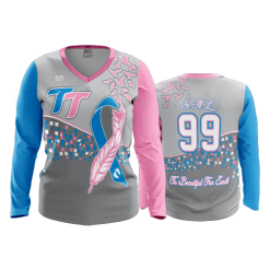 1813 FD Womens V-Neck Longsleeve TALKIN-TRASH
