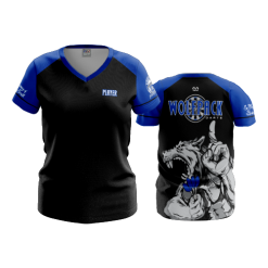 2593 FD Womens V-Neck WOLFPACK-DARTS
