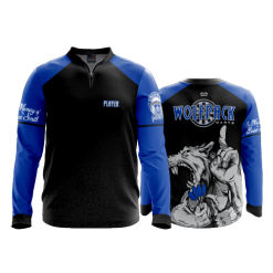 2593 FD Quarter Zip Batting Jacket LS WOLFPACK-DARTS