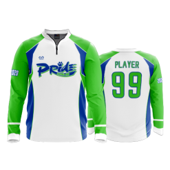 2589 FD Quarter Zip Batting Jacket LS CENTRAL-OHIO-PRIDE