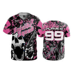 1013 FD ProTek Mens Full Button Down SUICIDE-SQUAD-PINK