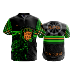2596 FD Quarter Zip Batting Jacket SS PUPS-IRISH-PUB