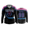 2595 FD Womens V-Neck Longsleeve NORTHSIDE-BOMBERS-BLACK
