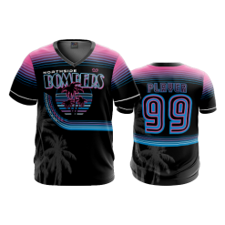 2595 FD Sport V-Neck MENS NORTHSIDE-BOMBERS-BLACK