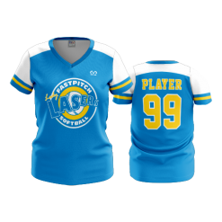 2129 FD Womens V-Neck CENTRAL-LASERS-BLUE