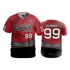 2582 FD ProTek Mens Full Button Down FAIRFIELD-UNION-RED
