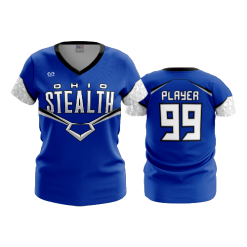 1686 FD Womens V-Neck OHIO-STEALTH-ROYAL