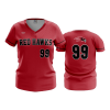 2619 FD Womens V-Neck PICKERINGTON-RED-HAWKS