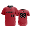 2619 FD Quarter Zip Batting Jacket SS PICKERINGTON-RED-HAWKS