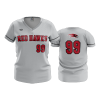 2619 FD Womens V-Neck PICKERINGTON-REDHAWKS-GREY