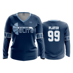 2120 FD Womens V-Neck Longsleeve WESTSIDE-ELITE-BASKETBALL