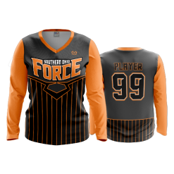 2630 FD Womens V-Neck Longsleeve SOUTHERN-OHIO-FORCE-BLACK