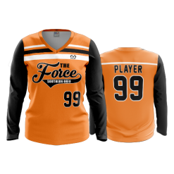 2630 FD Womens V-Neck Longsleeve SOUTHERN-OHIO-FORCE-ORANGE