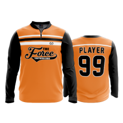 2630 FD Quarter Zip Batting Jacket LS SOUTHERN-OHIO-FORCE-ORANGE
