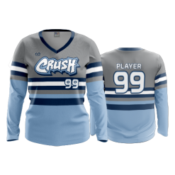297 FD Womens V-Neck Longsleeve CRUSH-BASEBALL-CHARCOAL-2020