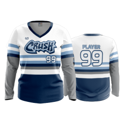 297 FD Womens V-Neck Longsleeve CRUSH-BASEBALL-WHITE-2020