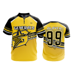 2618 FD Quarter Zip Batting Jacket SS CHILLICOTHE-GENERALS-GOLD