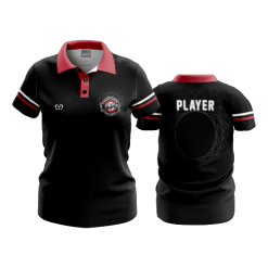 2620 FD Womens Polo LASERS-BLACK