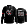 2620 FD Quarter Zip Batting Jacket LS LASERS-BLACK