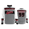 2620 FD Quarter Zip Batting Jacket LS LASERS-CHARCOAL