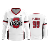 2620 FD Womens V-Neck Longsleeve LASERS-WHITE