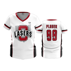 2620 FD Womens V-Neck LASERS-WHITE