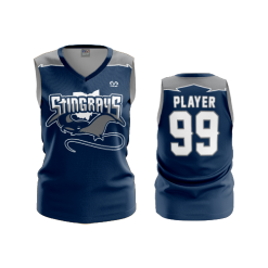 2622 FD Womens V-Neck Sleeveless OHIO-STINGRAYS-NAVY