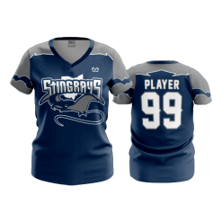 2622 FD Womens V-Neck OHIO-STINGRAYS-NAVY
