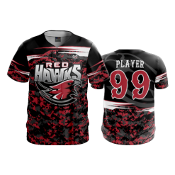 2540 FD ProTek Mens Full Button Down RED-HAWKS-WELLING